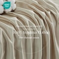 thumbnail image 4 of Simple&Opulence 100% Supima Cotton 600 Thread Count Calking Sheets -4 Pc Long Staple Pure Soft Sateen Weave Set-16” Deep Pocket Cooling Luxury Bed Sheet with Trim Insert(Griege, California King), 4 of 9