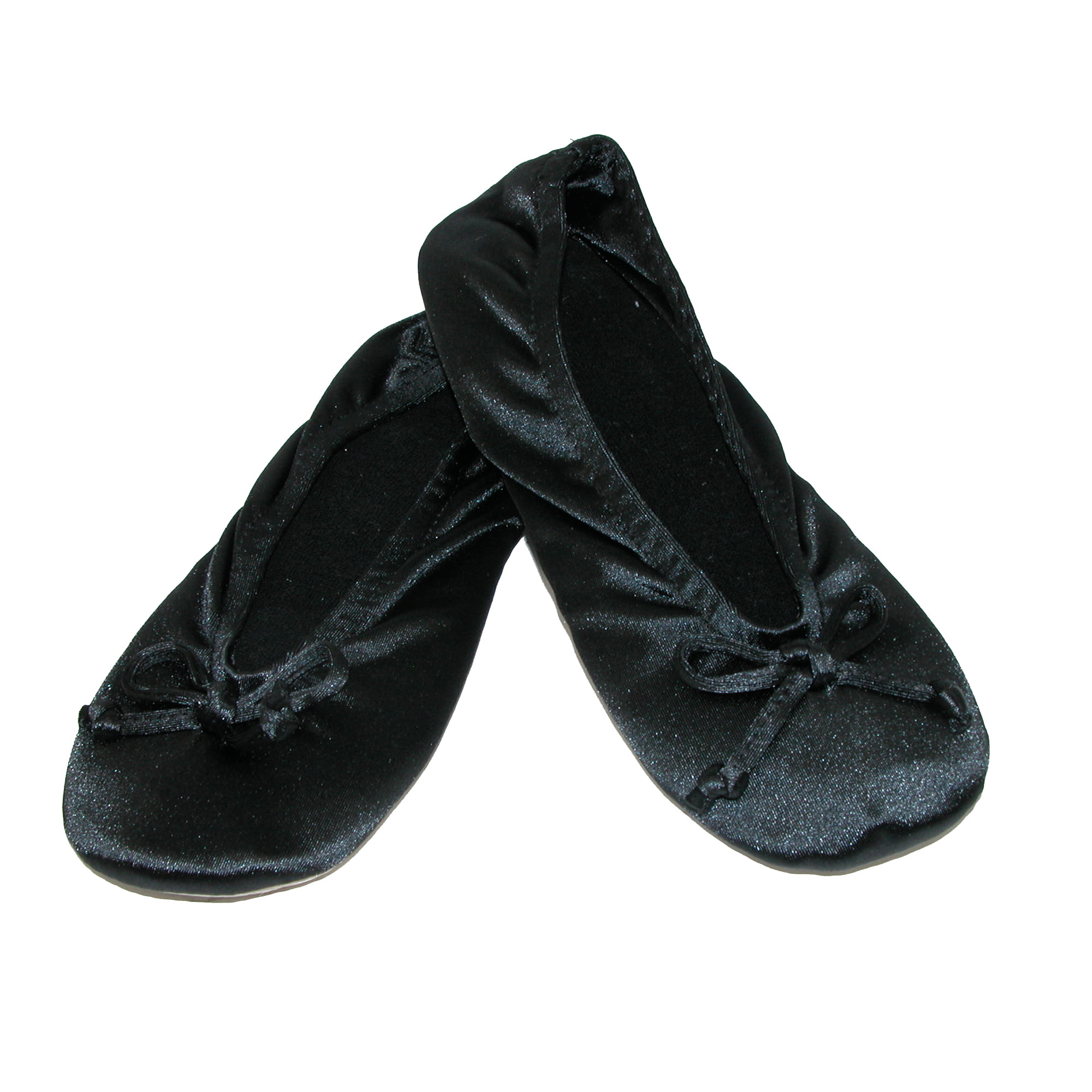 Isotoner Satin Ballerina Slippers (Pack 