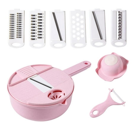 

BESTHUA Potato Slicer Manual Potato Slicer with Container 12-in-1 Multi-functional Food Chopper Large Capacity Fruit Shredder Handheld Kitchen Tool for Cucumbers Carrots Ginger Garlic Eggs usefulness