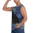 thumbnail image 3 of Disketp Shambhala Cat Sleeveless Tshirts For Men, Muscle Shirts For Men Dry Fit Tank Top-3x-Large, 3 of 8