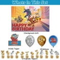 thumbnail image 2 of 32 Pcs For Tom and Jerry Theme Birthday Party Supplies Party Favor Set,18 Balloons,With 13 Cupcake Toppers,5*3ft Birthday Backdrop Decorations, All-in-One Party Supply Set, 2 of 4