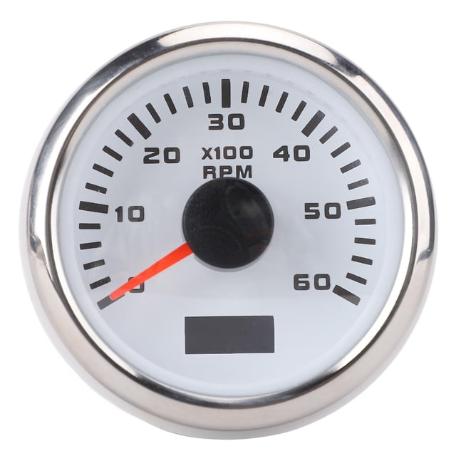 Tachymètre 2 Po 52mm, 6000RPM Rétroéclairage 7 Couleurs Tachymètre de Voiture Jauge Tacho Jauge de Révolution, Jauge Universelle pour Moteur à Essence, pour Bateau Marine Voiture Auto