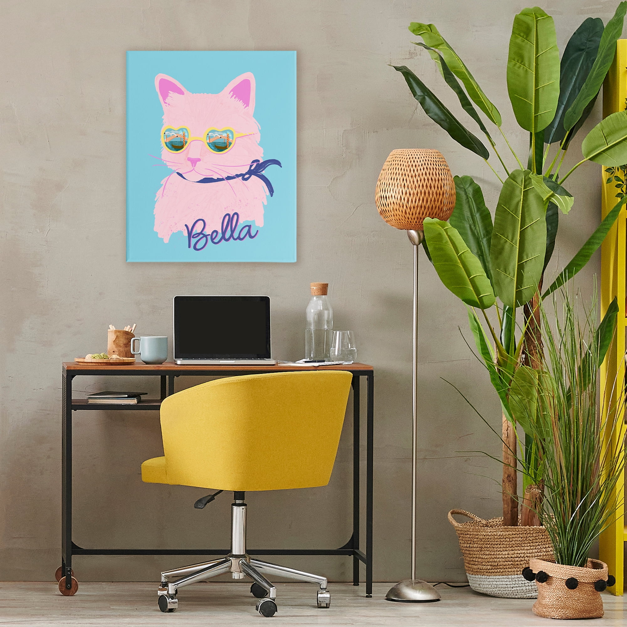 Stupell Industries Cool Cat Bella Canvas Wall Art, design by Steffanie Pisula