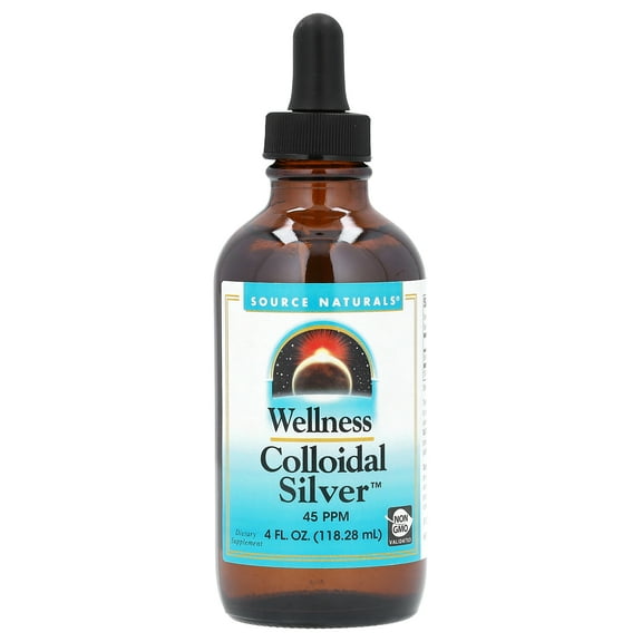Source Naturals, Inc. Wellness Colloidal Silver 45 PPM Liquid 4 fl oz Liquid