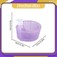 thumbnail image 6 of Barhoo Purple Plastic Soap Dispenser, High-Quality Durable Pump Bottle for Bathroom Sink Kitchen, Affordable Hand Soap Container, 1Pc, 6 of 8