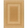 thumbnail image 3 of Hauteloom Chael Living Room, Bedroom Patio Outdoor Area Rug - Farmhouse - Gemstone, Dark Brown, Champagne - 7'10" Square, 3 of 11