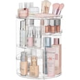 thumbnail image 1 of Organizador de maquillaje HBlife 360, giratorio, ajustable, transparente, 1 of 7
