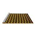 thumbnail image 2 of Ahgly Company Machine Washable Indoor Square Abstract Yellow Modern Area Rugs, 4' Square, 2 of 4