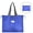 Blue, variant on Reusable Grocery Bag Foldable, Washable Grocery Tote Strap, Large Capacity Drawstring Shopping Bag, Heavy Duty Shopping Tote, Wallet Bag For Pocket for Men Women Clearance Decoration Gift