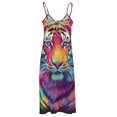 thumbnail image 5 of Tiger Animal Graffiti Sleeveless Dress Women's Luxury Party Dress Birthday Dresses for Women, 5 of 7
