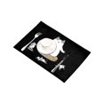 thumbnail image 3 of MKHERT Funny Self Control Cat Meditates Surrounded by Mice Placemats Table Mats for Dining Room Kitchen Table Decoration 12x18 inch,Set of 4, 3 of 4