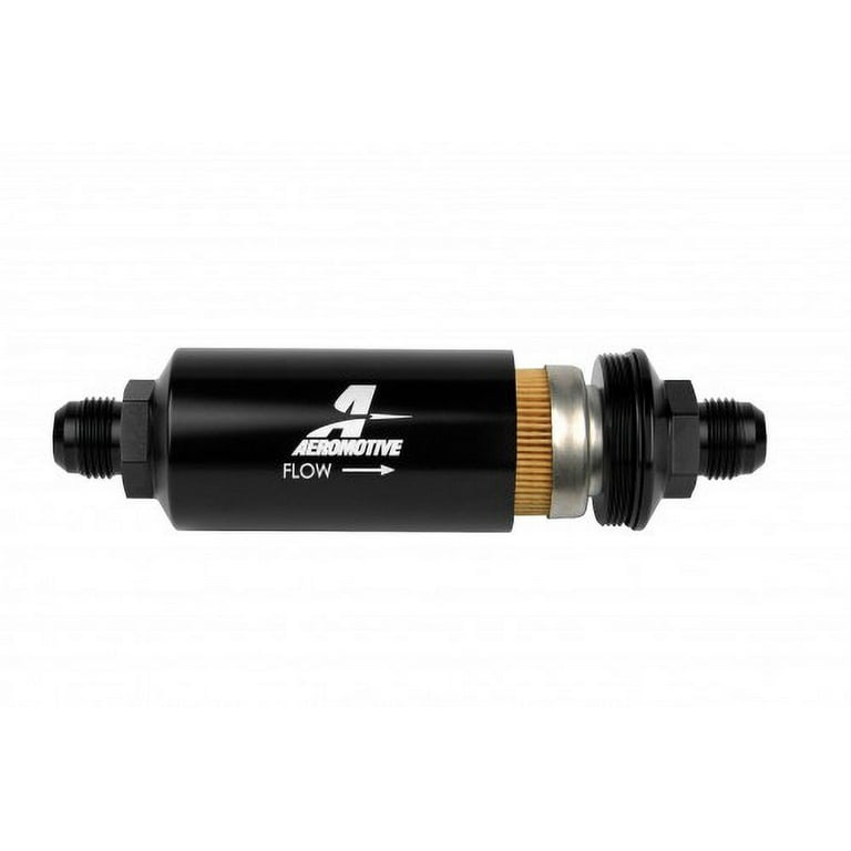 Aeromotive 10an Cellulose Inline Fuel Filter 10 Micron 2in OD Black Aeromotive 10an Cellulose Inline Fuel Filter 10 Micron 2in OD Black