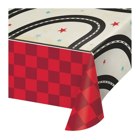 Vintage Race Car 102" x 54" Paper Tablecloths 3 Count