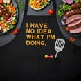 thumbnail image 2 of I Have No Idea What I''m Doing,Funny Chef Apron,Funny Aprons for Women Men with 2 Tool Pockets,Waterproof and OilProof,Fun BBQ Baking Grilling Kitchen Apron, 2 of 5