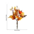 thumbnail image 6 of Fall Artificial Pumpkin & Maple Leaf Floral Bouquet Fall Home Decor And Holiday Decorations Artificial Thanksgiving Table Faux Autumn Floral Arrangements for Home Decor Housewarming Gift, 6 of 6