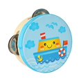 thumbnail image 1 of Pandereta de mano de madera de , instrumentos de percusión, tambor de mano, juguete educativo para juegos, juguetes, karaoke, niños pequeños 10 centímetros, 1 of 8