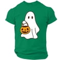 thumbnail image 2 of Mens Halloween Costume Cute Ghost Print Halloween Shirts Plus Size Short Sleeve Holiday Halloween Tees, 2 of 5