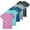 SET 1, variant on 5 Pack: Women's Dry Fit Tech Stretch Short-Sleeve Crew Neck Athletic T-Shirt (Available in Plus Size)