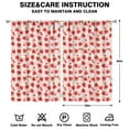 thumbnail image 2 of Nursery Curtains Boys Girls Kids Strawberry Plants Fruit Pink Print Pattern Window Drapes for Living Bedroom Playroom Room Decor Rod Pocket 52x84 Inch 2 Panels, 2 of 2