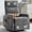 Gray, variant on CARZZI Massage Chair Recliner with Heat, Swivel Rocking Chair Recliner with High Back, Manual Lazy Boy Recliners for Adults,Small Recliner Chair for Small Spaces, Living Room Bedroom, Fabric (Grey)