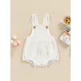 thumbnail image 2 of TSEXIEFOOFU Newborn Baby Solid Color Bodysuit, Wide Shoulder Straps Romper, Short One-Piece Clothes, 2 of 8