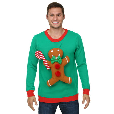 3D Gingerbread Man Ugly Christmas Sweater | Walmart Canada