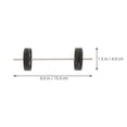 thumbnail image 2 of Miniature Barbell Model for Dollhouse Workout Gym Equipment 3Pcs, 2 of 4