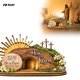 thumbnail image 5 of Decoraciones de Pascua, Adornos de Pascua, Regalos de Pascua ¡Ha Resucitado! Decoración de Pascua Tumba Vacía Escena de Resurrección y Juego de Decoración para Bandeja Belén Bandeja Estante Decoración, 5 of 8
