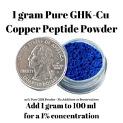 Skin Perfection Ghk-Cu Copper Peptide Powder 99.7% Pure Diy Ghk Powder to Make a Serum for Face Hair Scalp 1g