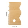 thumbnail image 2 of Uxcell Pottery Ribs Trimming Tools Pottery Profile Various Wave Design Tool Beech for Carving Ceramics Clay, 2 of 6