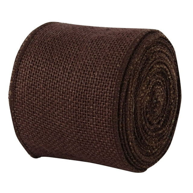 IBA Indianbeautifulart 10 Yard Roll Natural Burlap Fabric Trim Wedding Embellishments Ribbons For Crafts