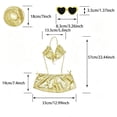 thumbnail image 3 of Summer Beach Goose Outfit - Yellow Bikini Three-piece Set,Sun Hat Matching Sunglasses,Summer Beach Pool Styling for Seaside,Pool Goose Statue Dress Up Decoration, 3 of 8