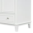 thumbnail image 4 of 30" Bathroom Vanity Sink Combo with Solid Wood & MDF Storage Cabinet, Adjustable Shelving, Storage Solutions, Contemporary White Vanity with Silver Hardware, 4 of 9