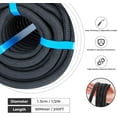 thumbnail image 2 of AUR 1/2 Inch 200ft Double Braided Polyester Arborist Rope, Heavy Duty Nylon Rope for Anchor, Tree Work, Cargo, Pulling, Sailing(Black), 2 of 11