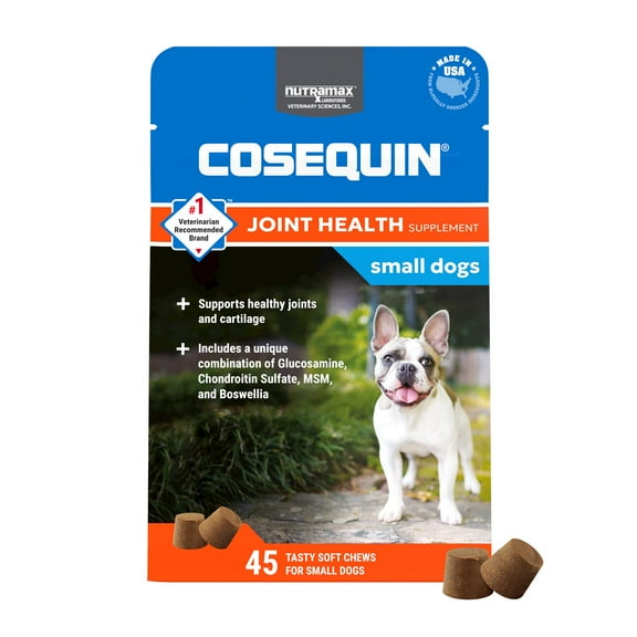 Cosequin Minis Plus MSM & Boswellia Dog Joint Health Supplement for Dogs, 0.22 lb., Count of 45