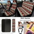 thumbnail image 2 of KUIFORTI Ethnic Style Pattern Car Seat Covers Full Set 15 Piece Seat Covers Steering Wheel Cover Seat belt Cover Pad Cup Coasters Car Garbage Bag Car Storage Box Rear View Mirror Cover Keychain, 2 of 6