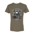 thumbnail image 2 of Lucky 7 Live to Ride Bikes Booze Broads USA Est 1903 | Mens Fashion Premium Tri Blend T-Shirt, Military Green, X-Large, 2 of 4