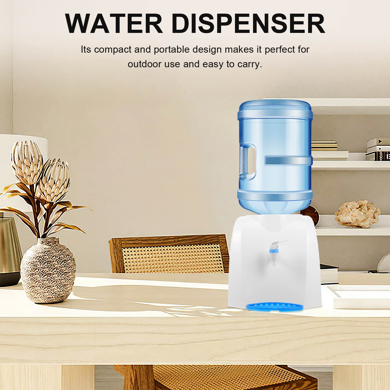 Homoyoyo Compact Desktop Water Dispenser with PP Material, Multicolor Options for Home, Office, and Kitchen Use