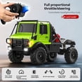 thumbnail image 2 of Coche RC MN333 U4000 1/18 4WD, Todoterreno de Escalada, Simulación de Vehículo, Ligero, Delantero Metálico, Eléctrico, Control Remoto, Verde, 2 of 5