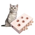 thumbnail image 2 of Cat Tease Punch Funny Interactive Toys Wood Hit Gophers Whack Mouse Puzzle Box doll, 2 of 8