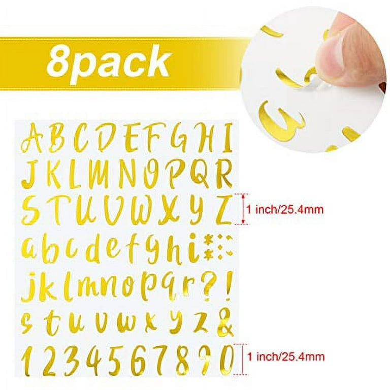  4 inch Self-Adhesive Vinyl Alphabet Letters Numbers