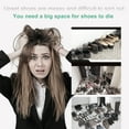 thumbnail image 4 of LSLJS Étagère à Chaussures Très Grande Étagère de Rangement pour Chaussures Étagère de Rangement pour Chaussures Étagère à Chaussures Robuste pour Wardrobes Garages et Couloirs Étagère à Chaussures Empilable pour Entrée Noir, 4 of 8