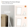 thumbnail image 7 of WAMPAT TV Media Console Stand for 65 Inch TV, Farmhouse Entertainment Center with Sliding Barn Door and Storage Shelves, Wood Television Stand for Living Room, Natural, 7 of 7