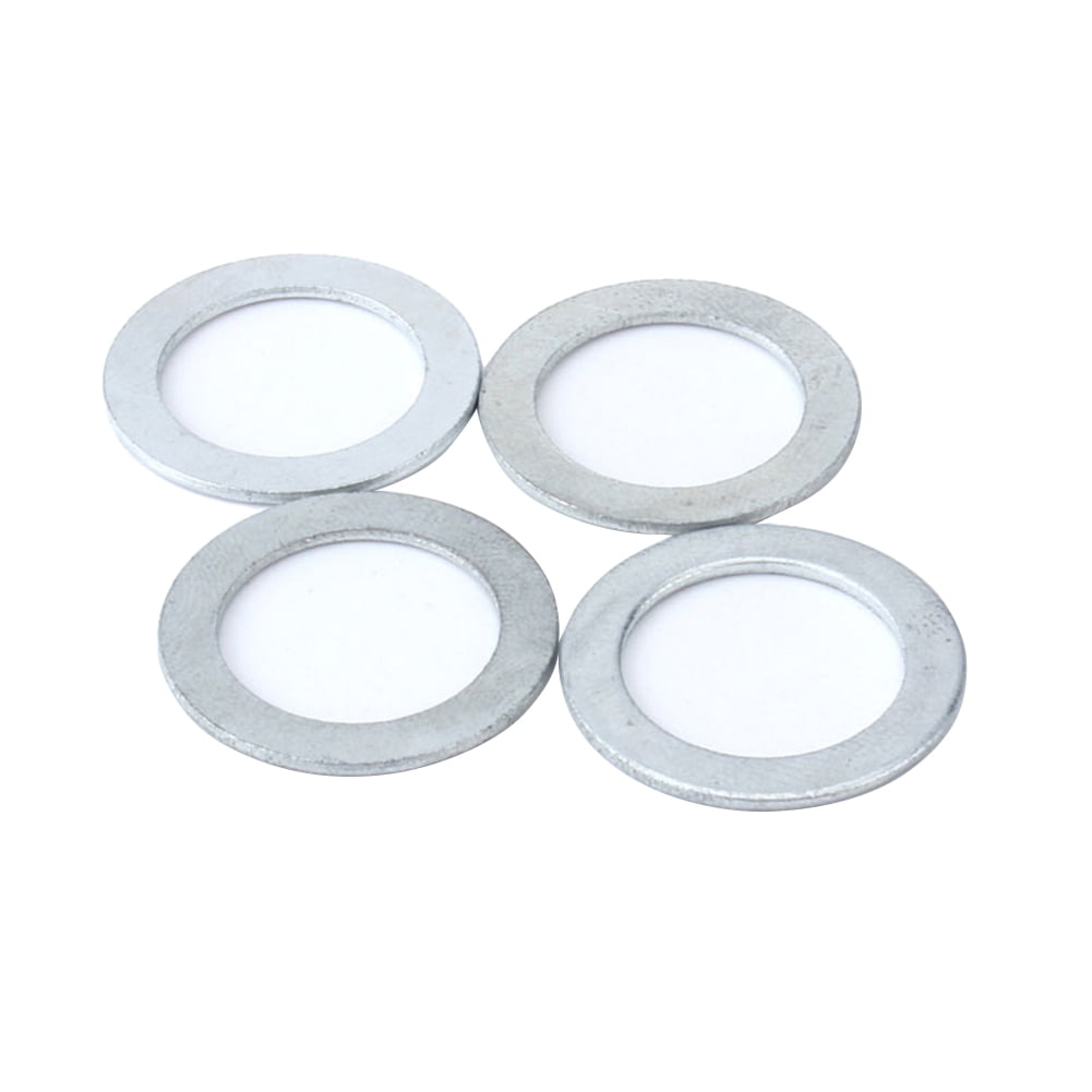 4Pcs Bicycle Pedal Axis Washer Silver Bike Crank Gasket Pedal Aluminum