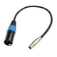 thumbnail image 1 of Cable adaptador XLR hembra a mini XLR macho, cable de extensión de 3 pines, resistente y equilibrado. .3M, 1 of 9