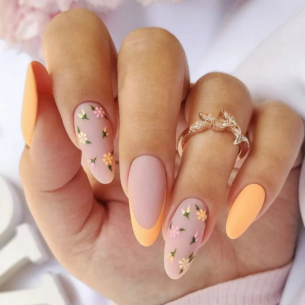 24 Pcs Press on Nails Short Fake Nails Luxury Crystal Acrylic Stick on Nails Tips Artificial Finger Manicure with Adhesive Tape for Women and Girls (Yellow Flower) 24 Pcs Press on Nails Short Fake Nails Luxury Crystal Acrylic Stick on Nails Tips Artificial Finger Manicure with Adhesive Tape for Women and Girls (Yellow Flower)