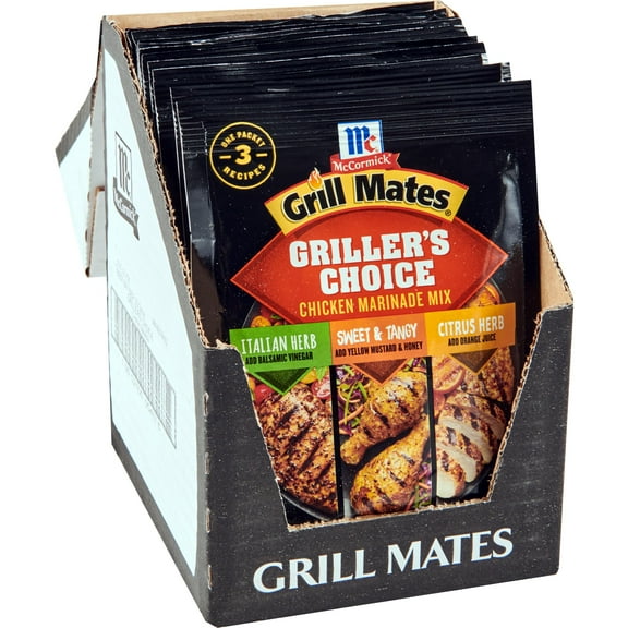 Mccormick Grill Mates Griller,S Choice Chicken Marinade Mix, 1.12 Oz (Pack Of 12)