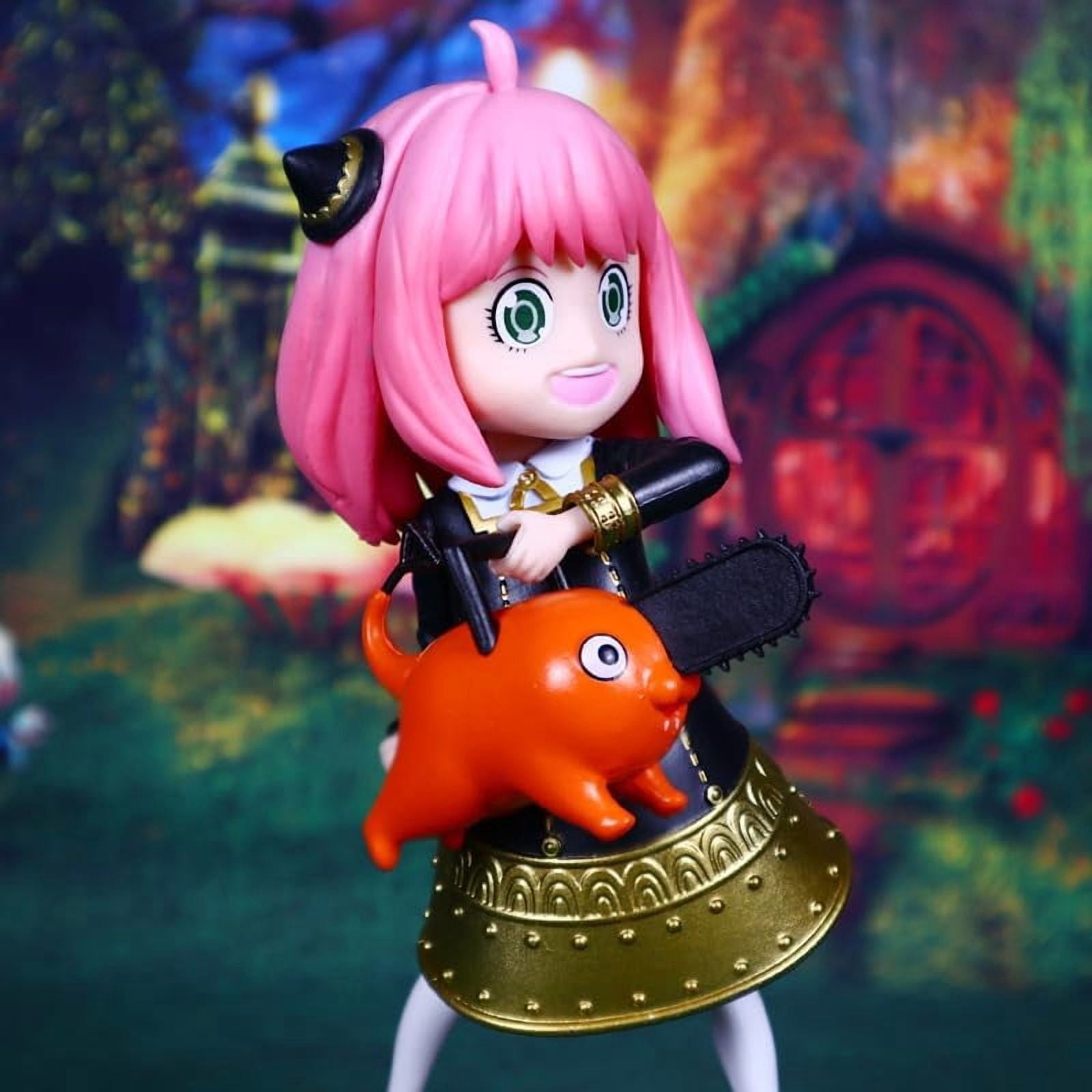 Newly Anya Figure Standing Anya Figurine 18cm/7.1inch Handmade PVC Anime Manga Game Character Cosplay Model Statue Collectible Craft Gift (a)