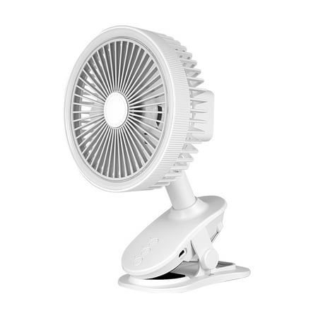 

6 Inch Clip Fan Portable Desktop Fan with LED Lighting Oscillating Fan Three Speeds Cooling Fan Strong Wind Quiet Operation Work Fan with Strong Clamp
