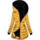 thumbnail image 5 of Abrigo de algodón de invierno para mujer, cálido con capucha y terciopelo, abrigo de algodón, abrigo largo, abrigo de algodón negro, 5 of 6